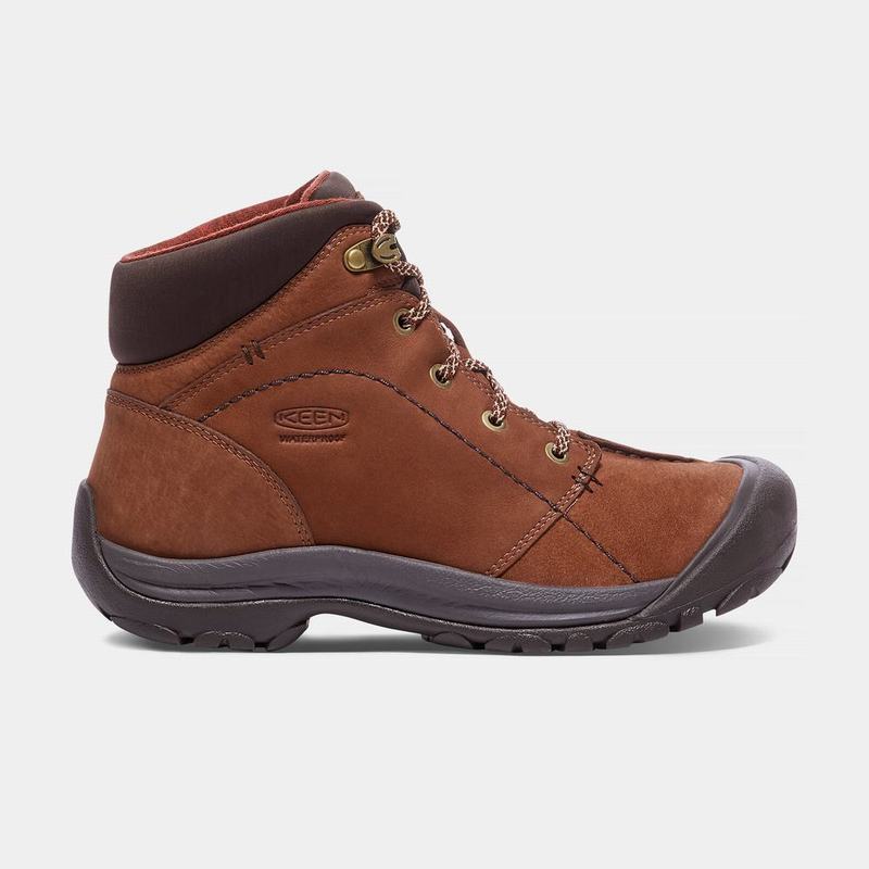 Keen Kaci Kışlık Waterproof Mid - Kadın Kışlık Bot - Kahverengi - Türkiye (512386UQZ)